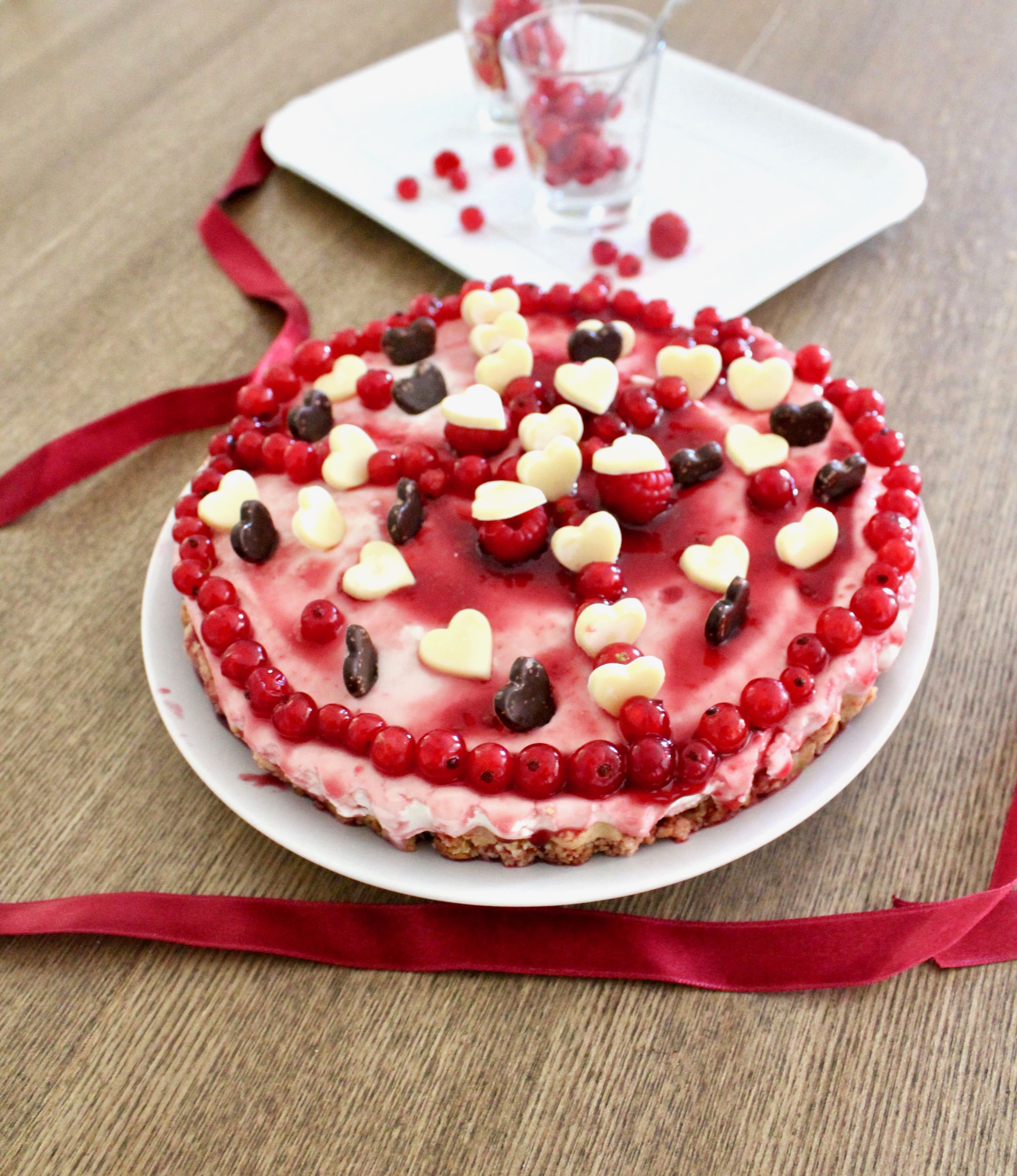 Cheesecake ribes e lamponi