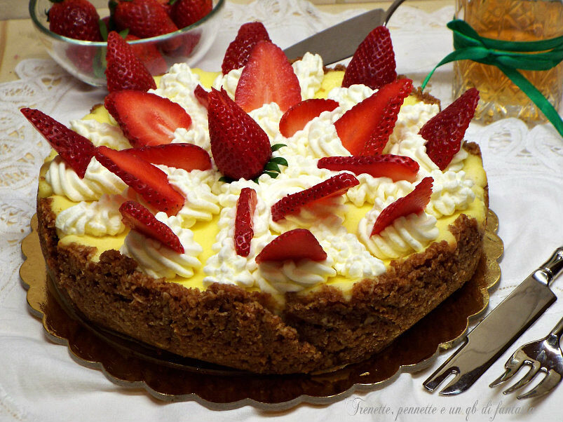 Cheesecake ricotta e fragole