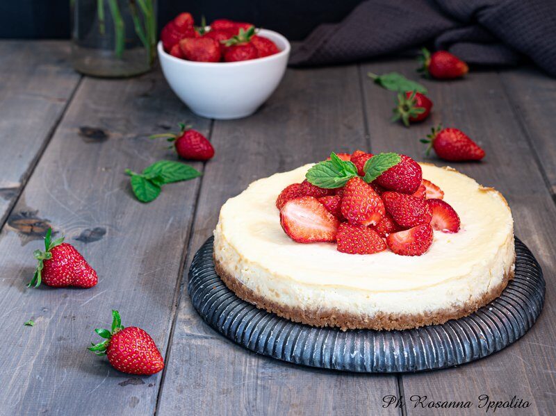 Cheesecake ricotta e fragole