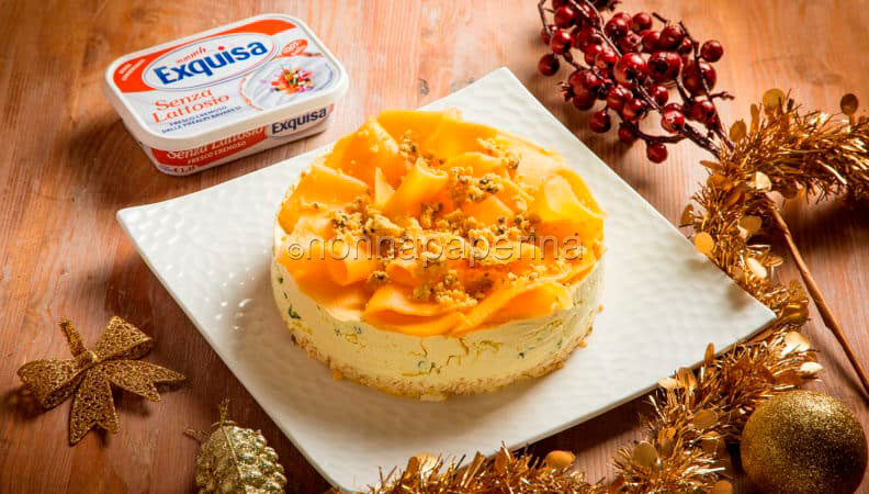 Cheesecake salata alla zucca e pistacchi ed è subito aria di festa