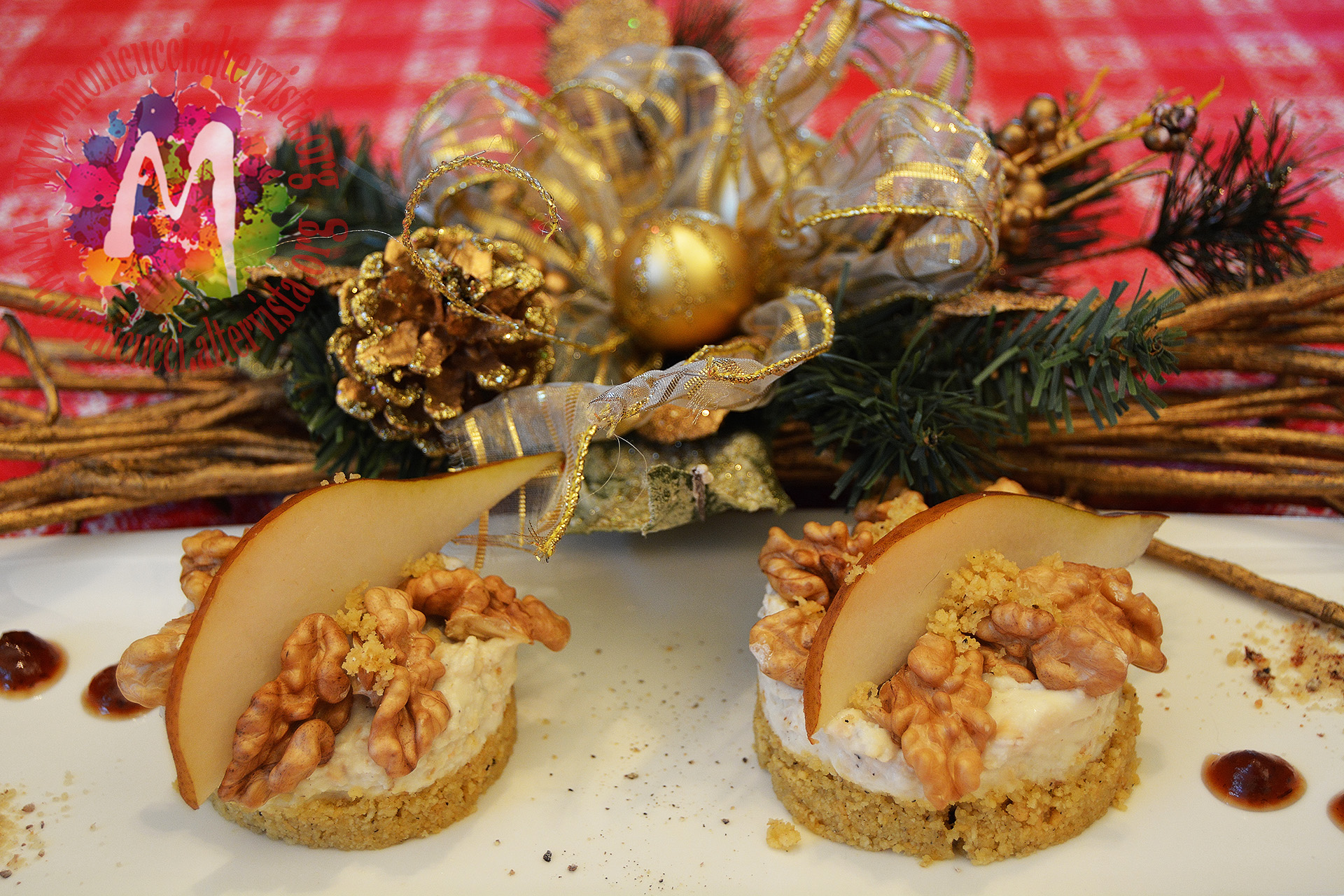 Cheesecake salata con noci e gorgonzola