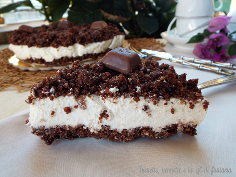 Cheesecake sbriciolata con mousse di ricotta