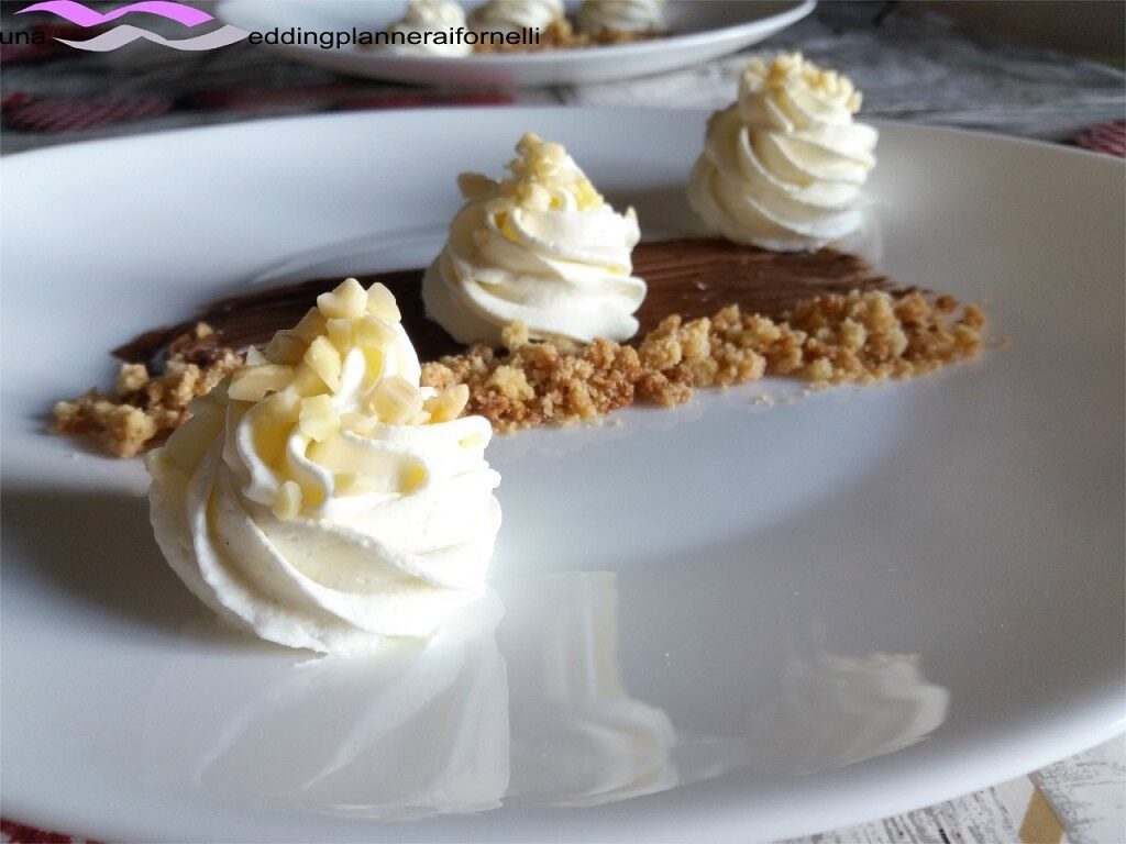 Cheesecake scomposta alla nutella
