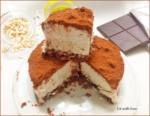 Cheesecake semifreddo light ricotta cocco e cacao