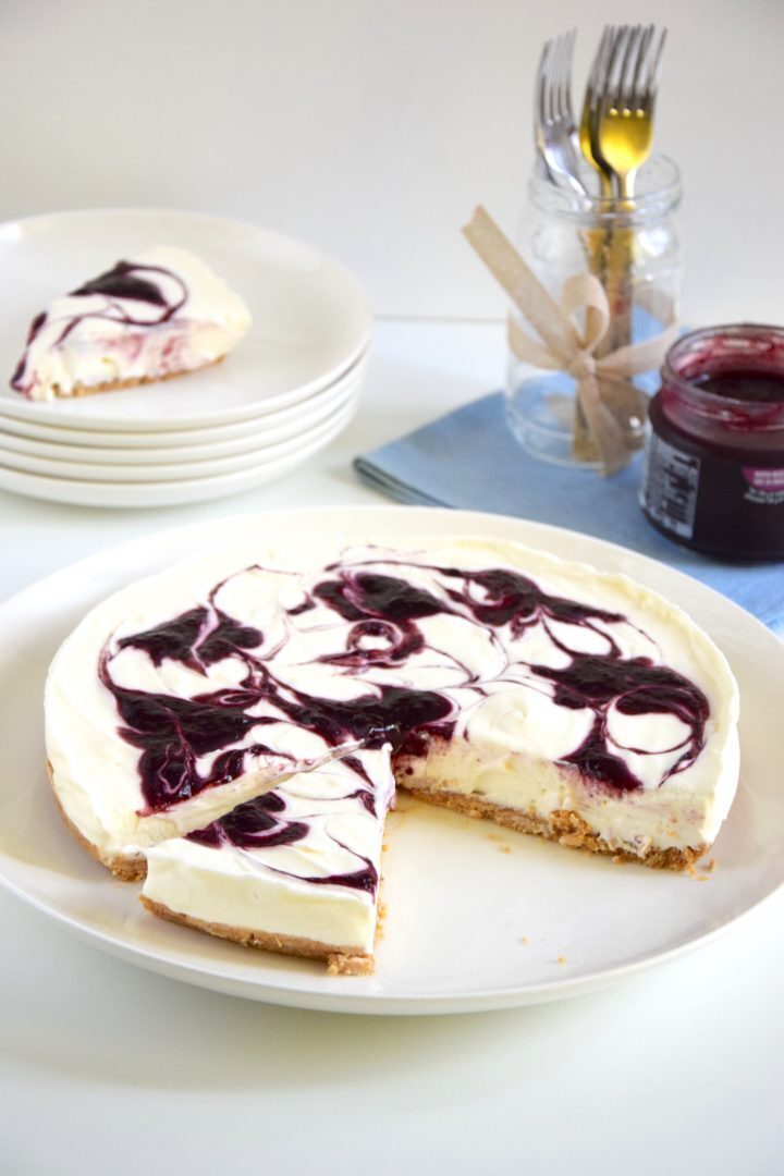 Cheesecake senza cottura alla marmellata