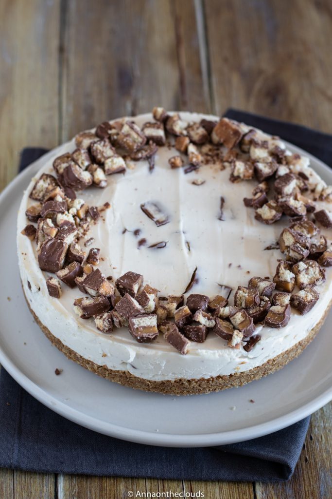Cheesecake twix: ricetta senza cottura