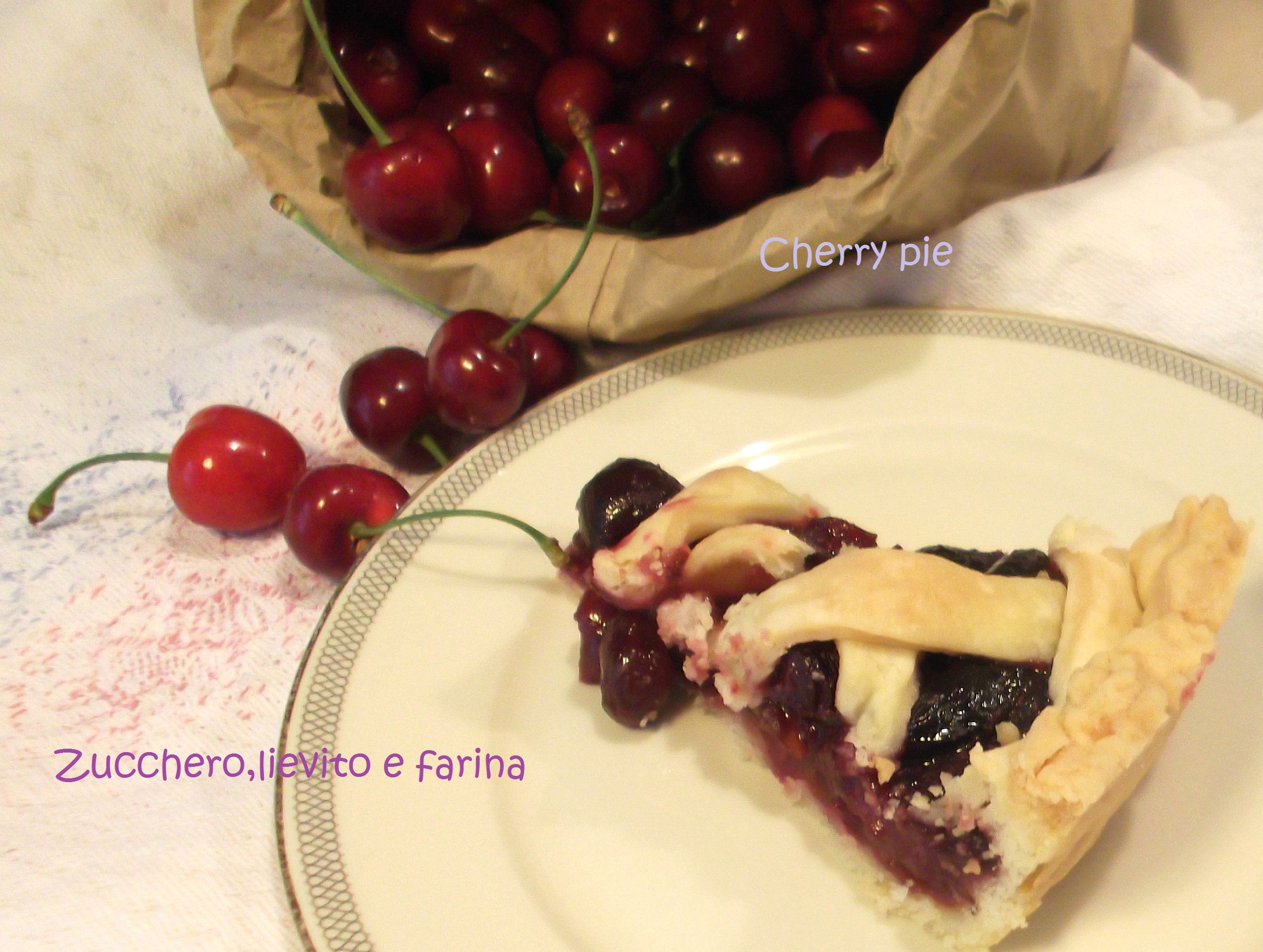 Cherry pie (crostata americana alle ciliegie)