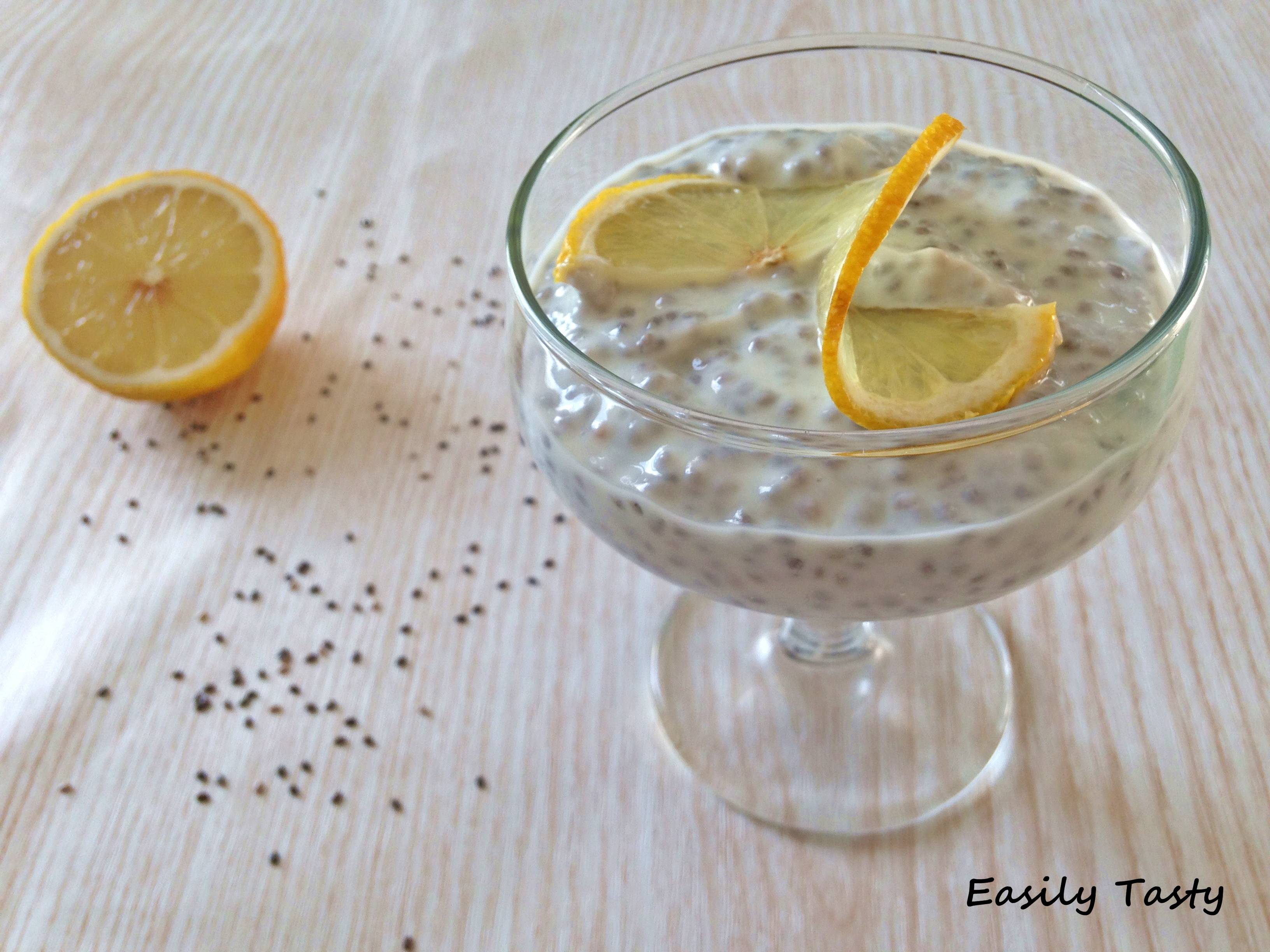 Chia pudding yogurt e limone
