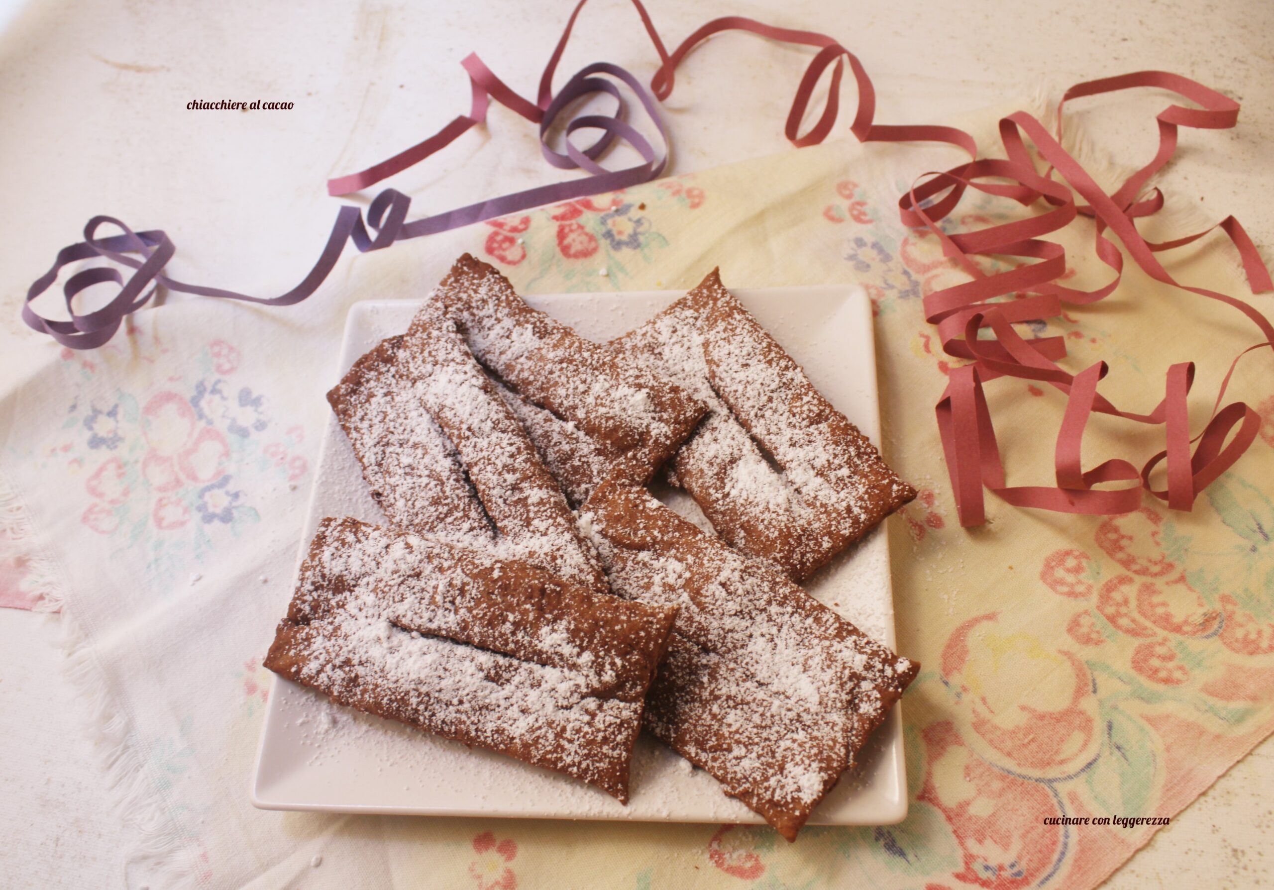 Chiacchiere al cacao