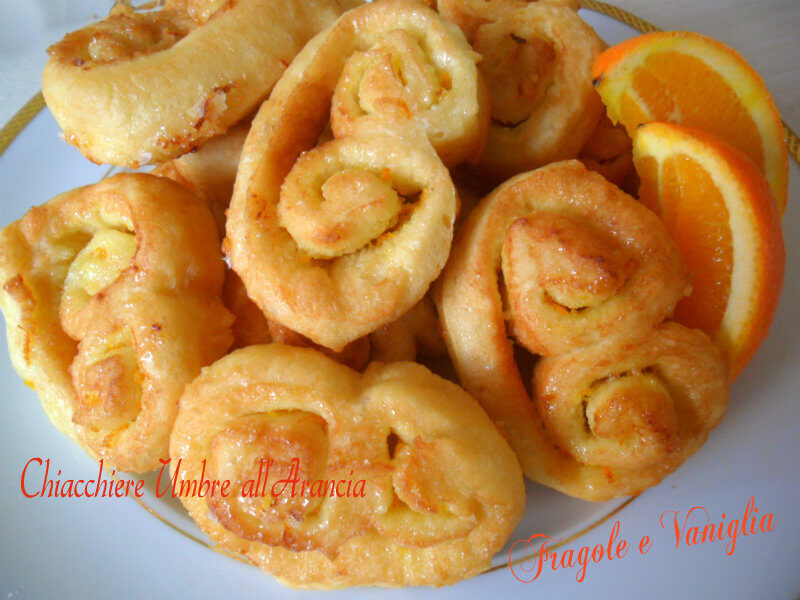 Chiacchiere umbre all’arancia