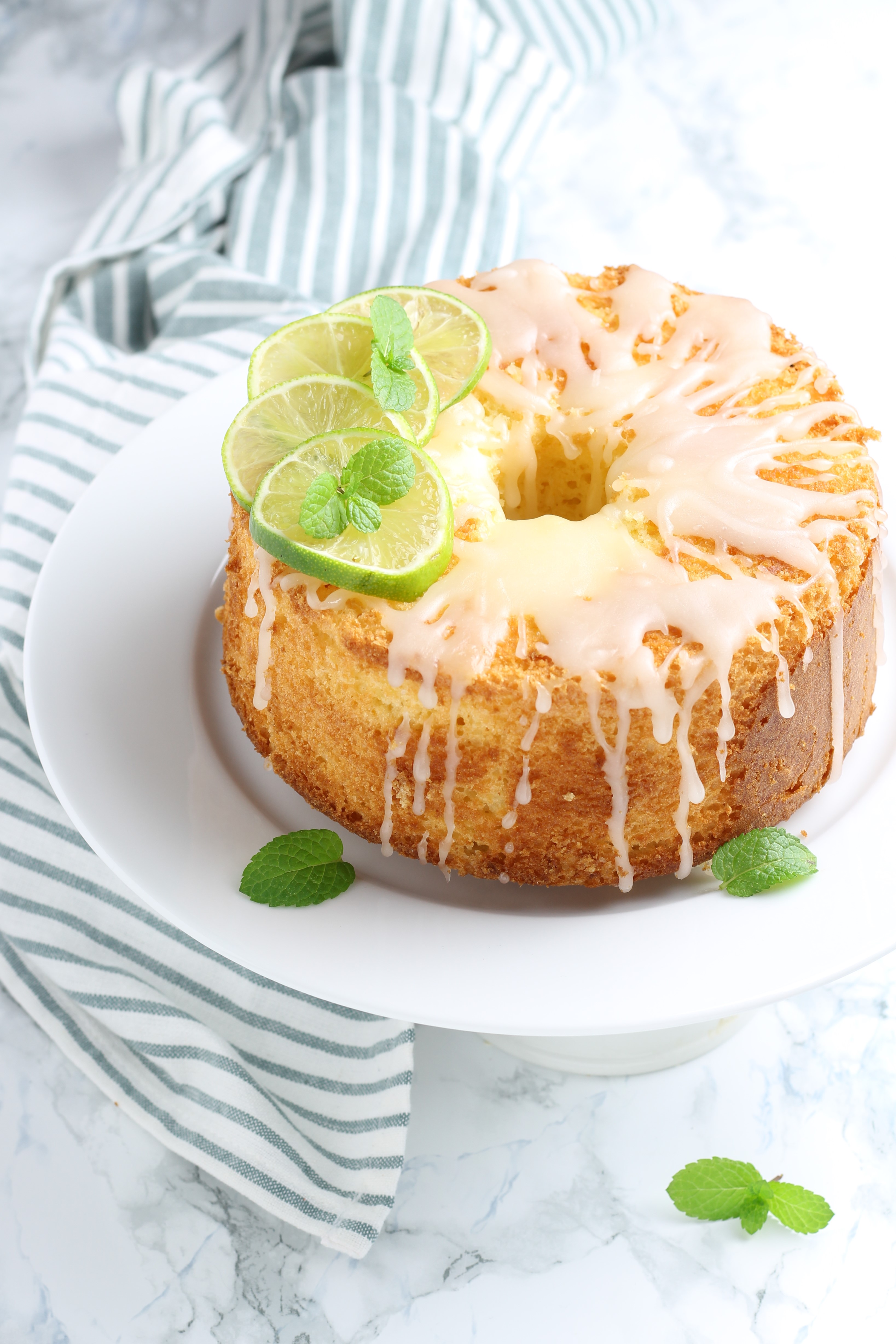Chiffon cake al lime