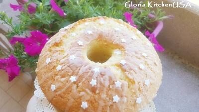 Chiffon cake al limone ed acqua di gloria