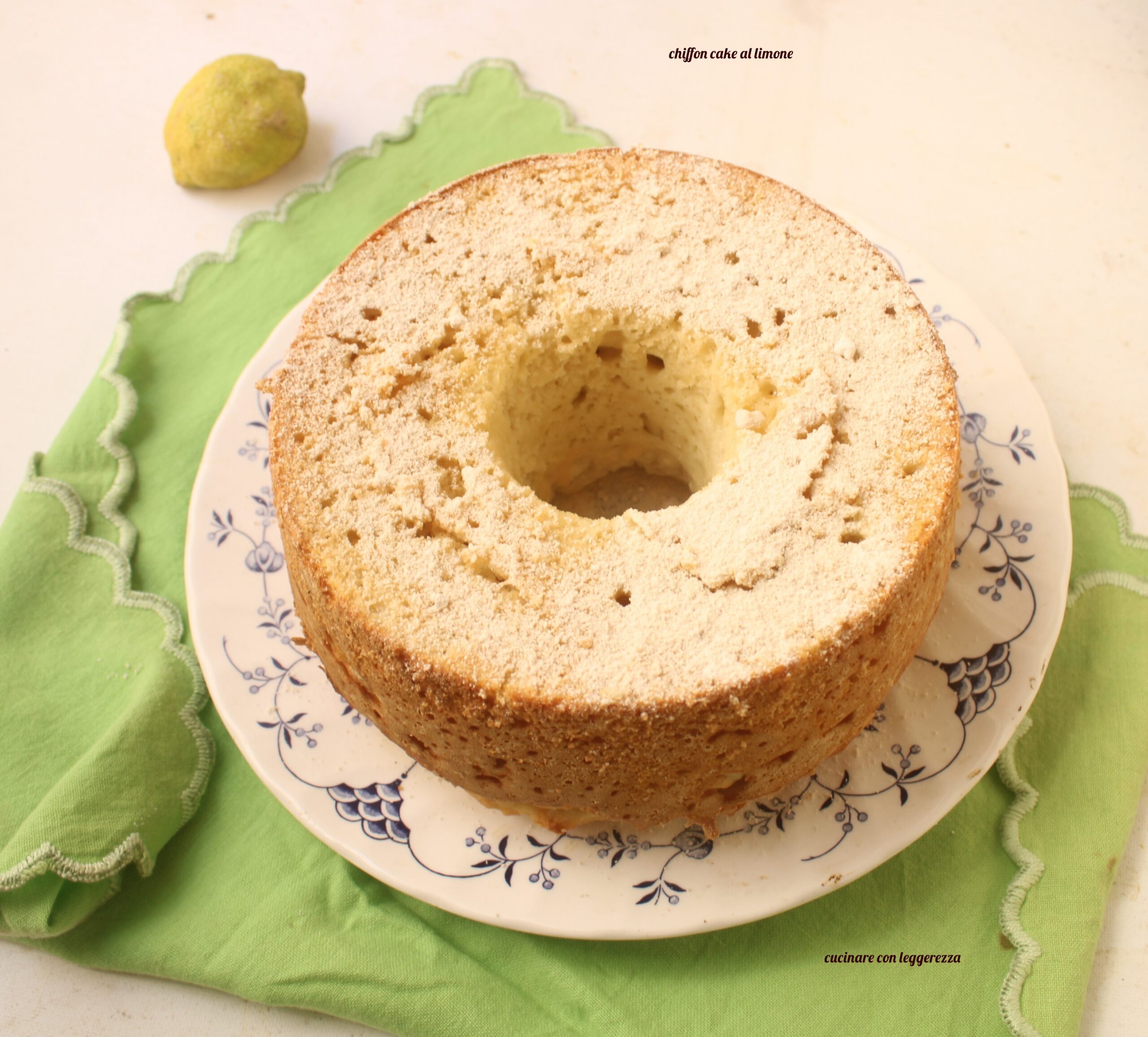 Chiffon cake al limone