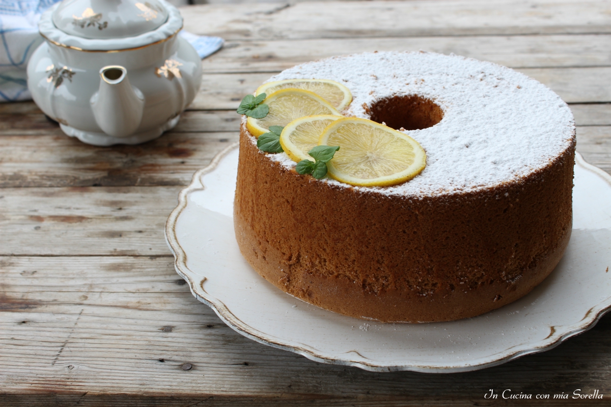 Chiffon cake al limone sofficissima