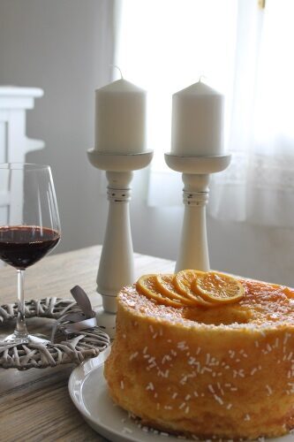 Chiffon cake all’arancia