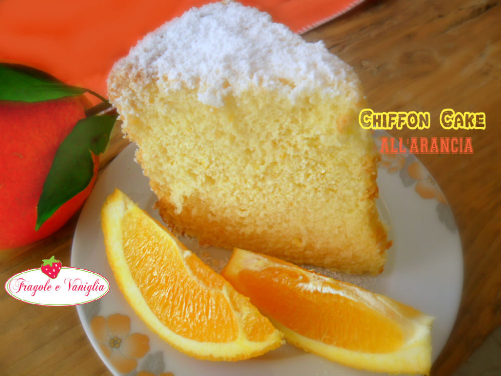 Chiffon cake all’arancia