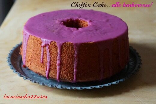 Chiffon cake alle barberosse….una fashion cake!