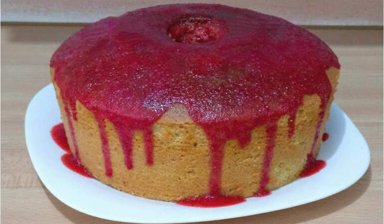 Chiffon cake alle fragole