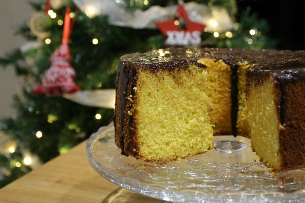 Chiffon cake arancia e cioccolato