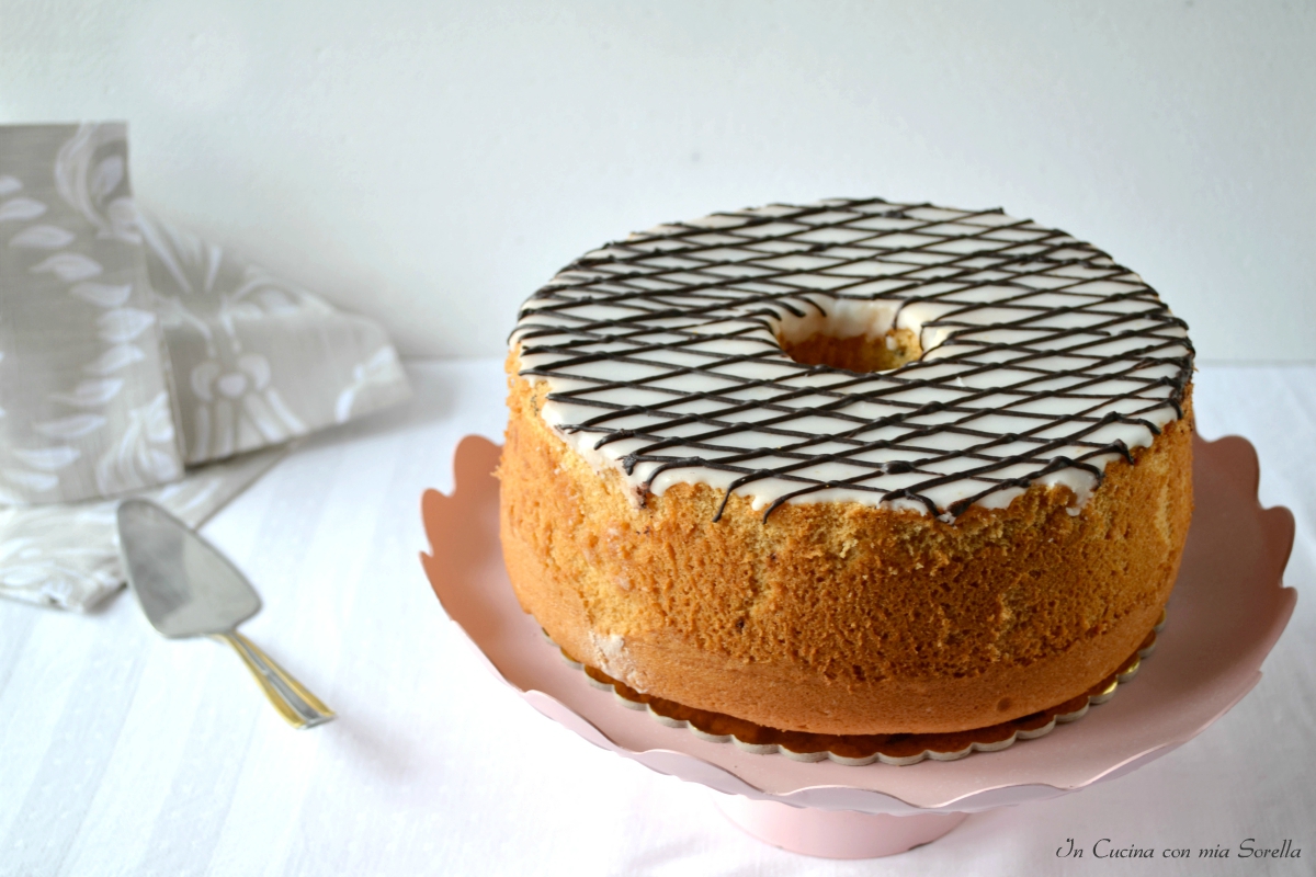 Chiffon cake arancia e cioccolato