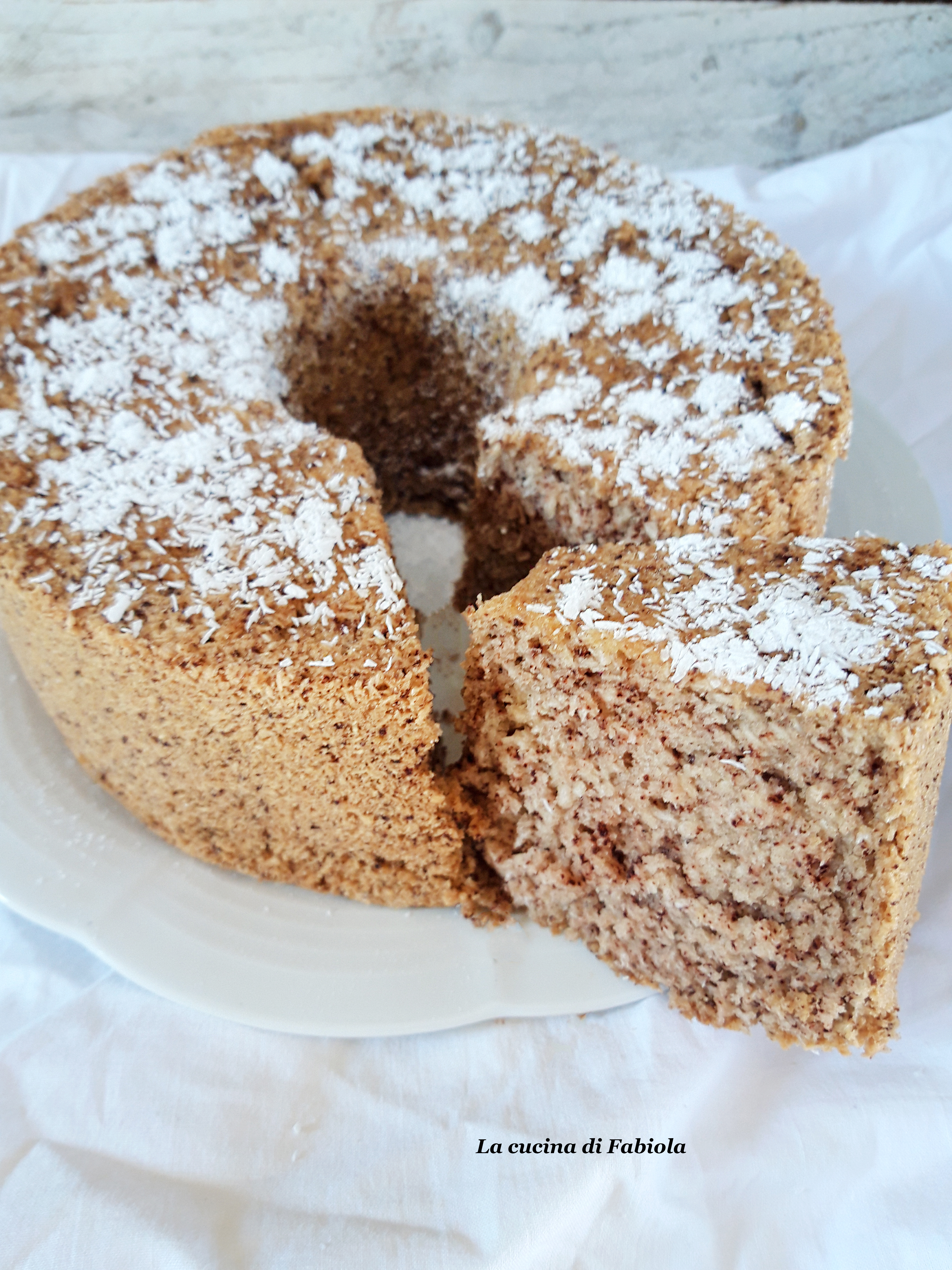 Chiffon cake cocco e cioccolato