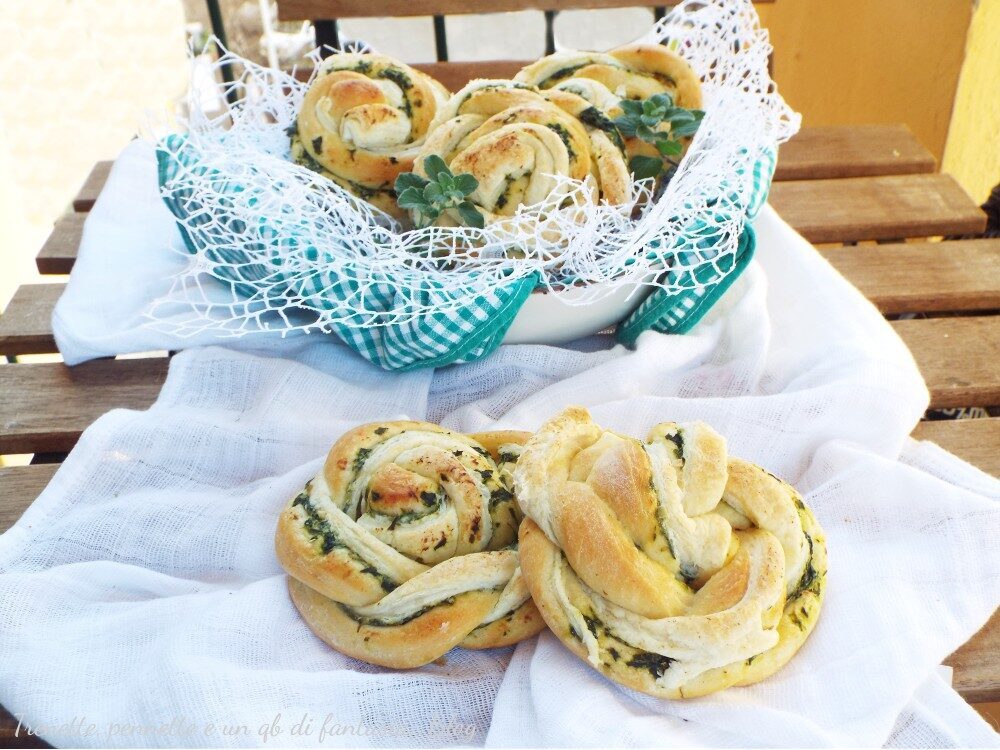 Chiocciole sfogliate con ricotta e spinaci