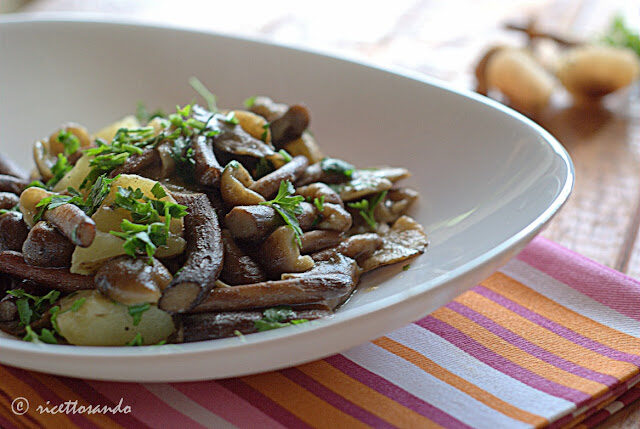Chiodini trifolati con patate