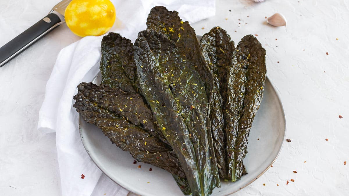 Chips di cavolo nero al forno