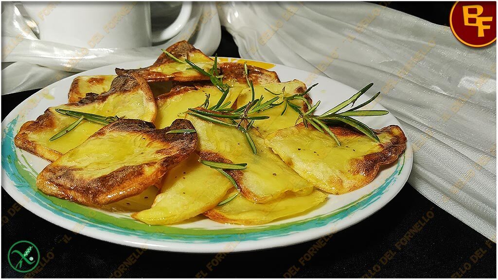 Chips di patate aromatizzate al forno
