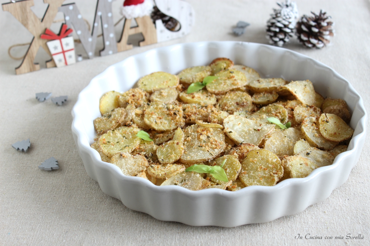Chips di patate sabbiose – contorno di natale