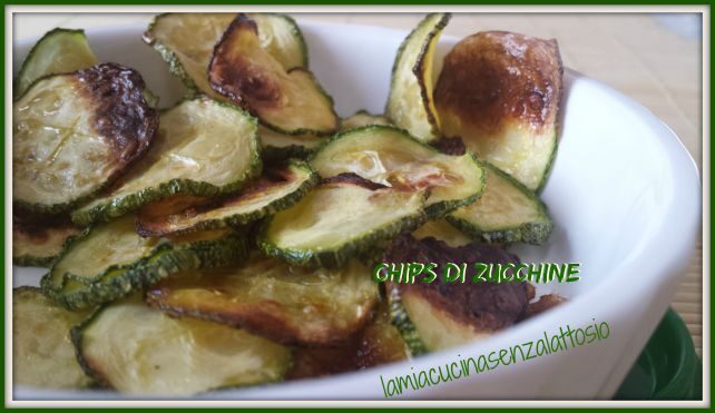 Chips di zucchine al forno