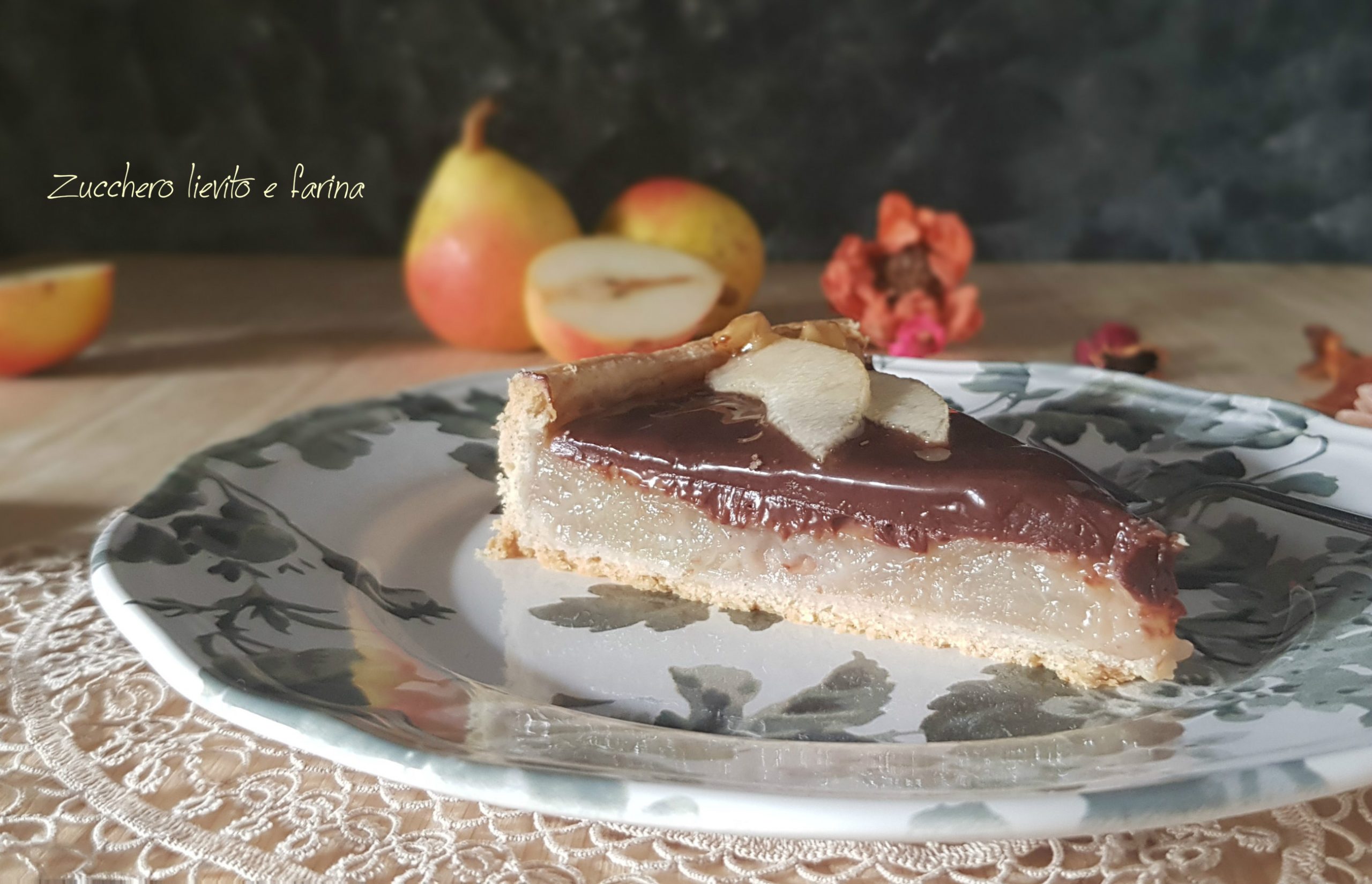 Chocolate pear pie