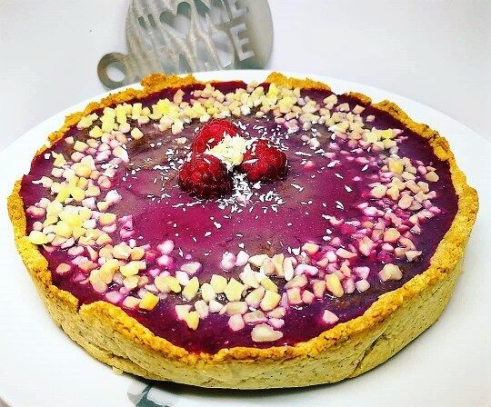 Chocolate&raspberries pie