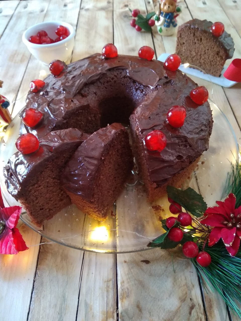 Christmas chiffon cake