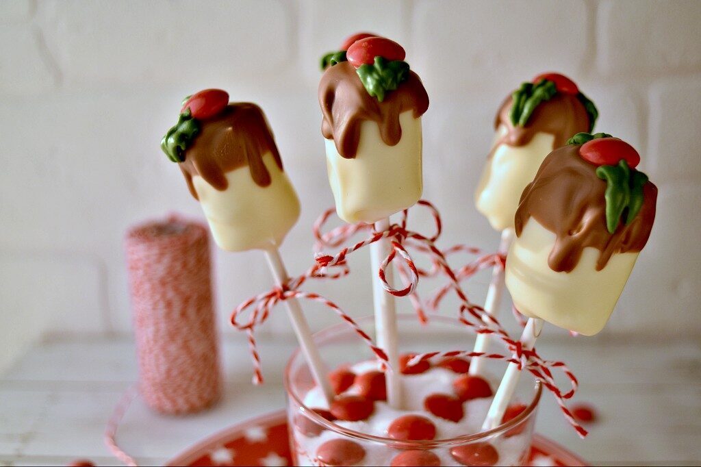 Christmas marshmallow pops da fare in pochi minuti
