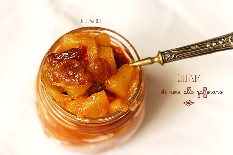 Chutney di pere allo zafferano