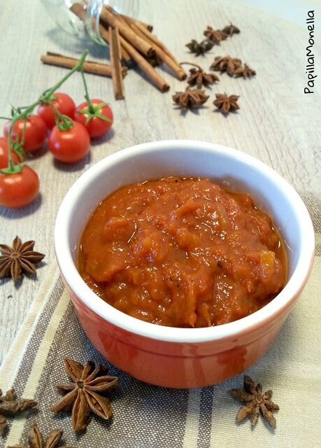 Chutney di pomodori ciliegini
