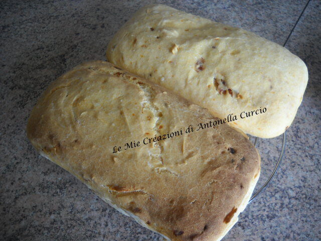 Ciabatta senza glutine alle olive e pomodori secchi