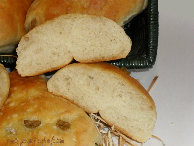 Ciabattine all’olio con olive