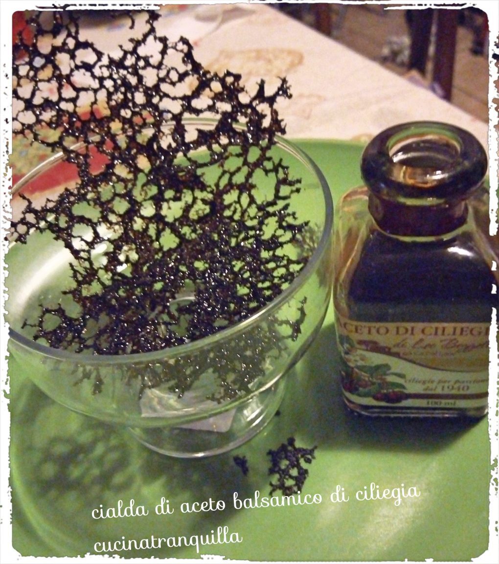 Cialda all’aceto balsamico di ciliegia
