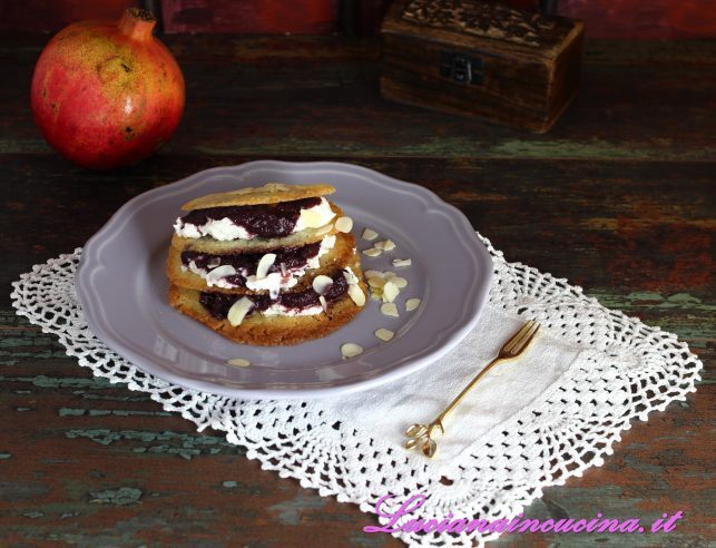 Cialde ricetta con ripieno al melograno