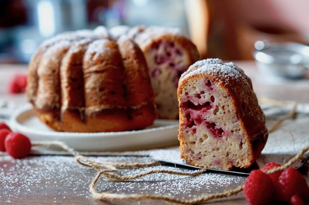 Ciambella ai lamponi
