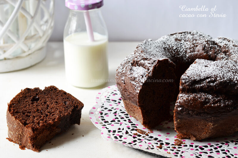 Ciambella al cacao con stevia