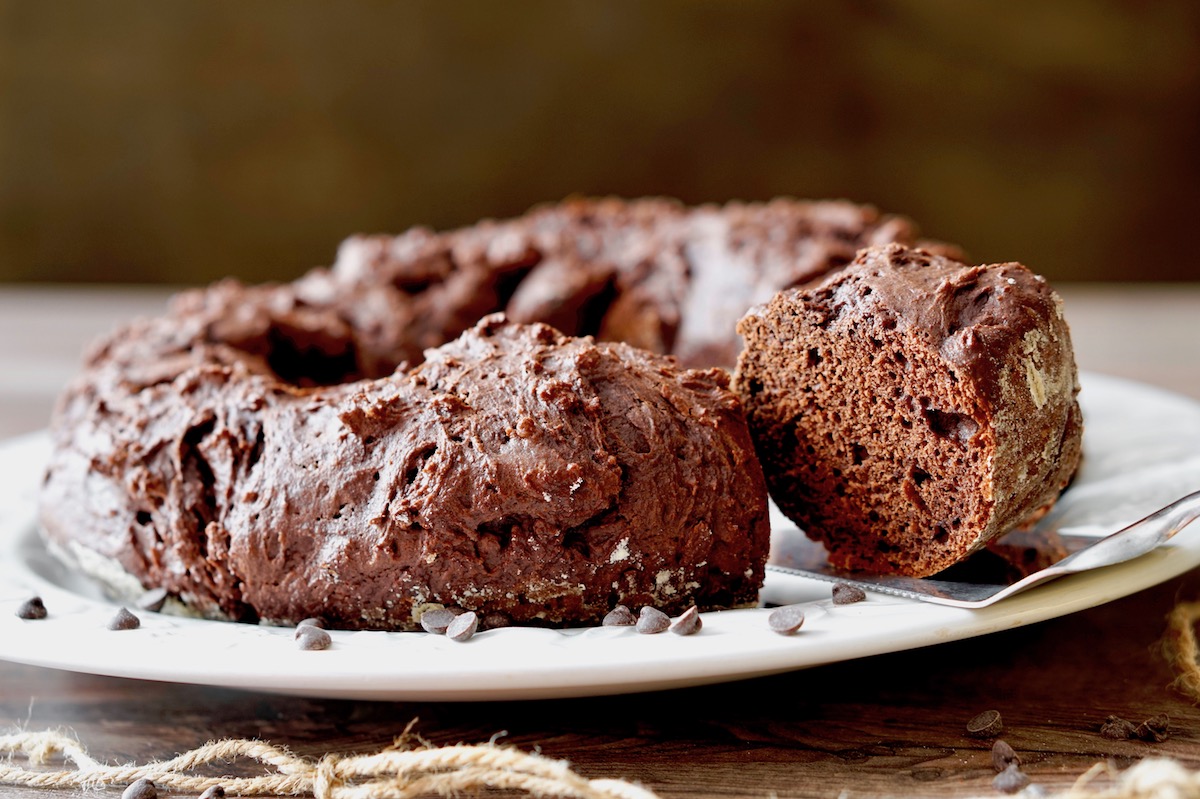 Ciambella al cacao e ricotta