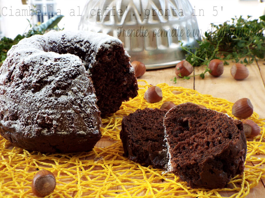 Ciambella al caffè e nocciola..pronta in 5′