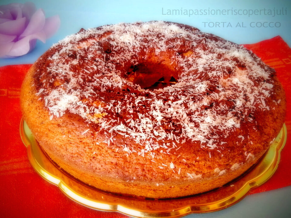 Ciambella al cocco e cioccolato