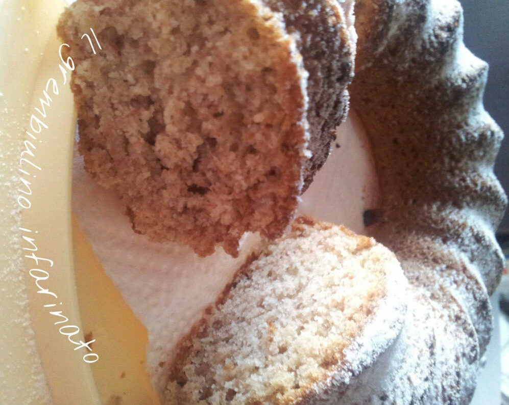 Ciambella al succo di cocco. ricetta senza uova e burro.