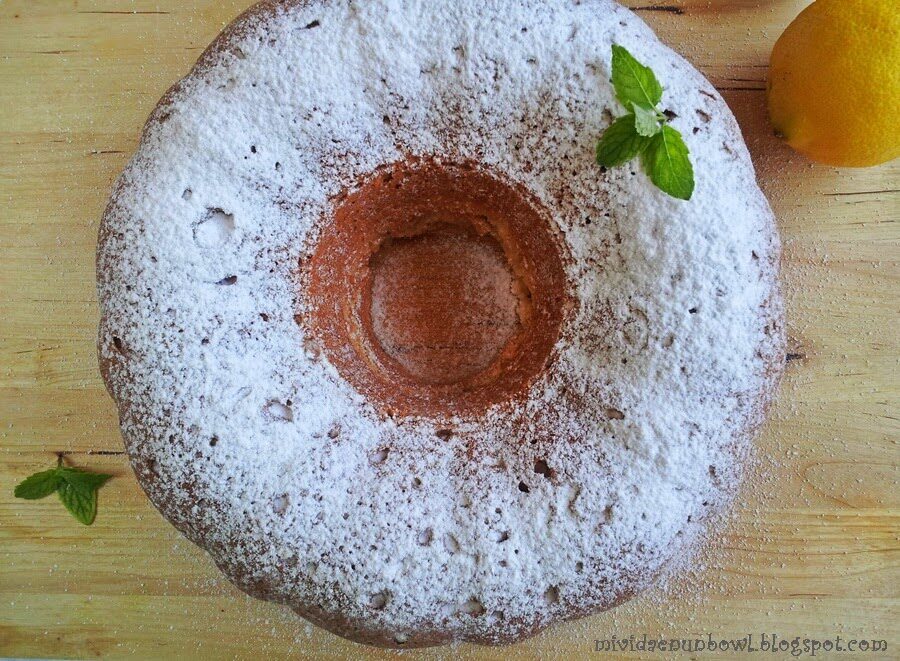Ciambella alla menta, cocco e limone