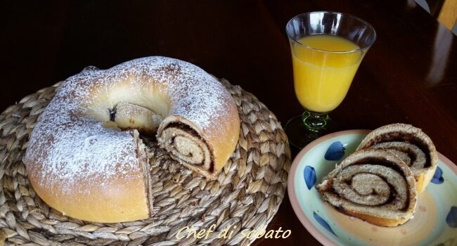 Ciambella alla nutella con lievito naturale