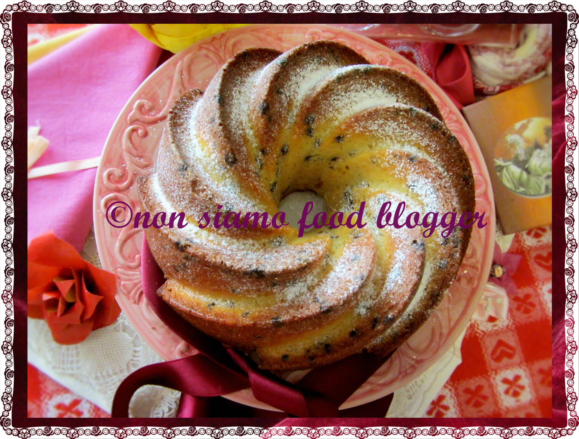 Ciambella alla panna e gocce di cioccolato, ricetta semplice